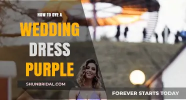 Transforming Wedding Dresses: Dyeing Them Purple