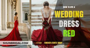 Transforming Wedding Dresses: Dyeing Them Red