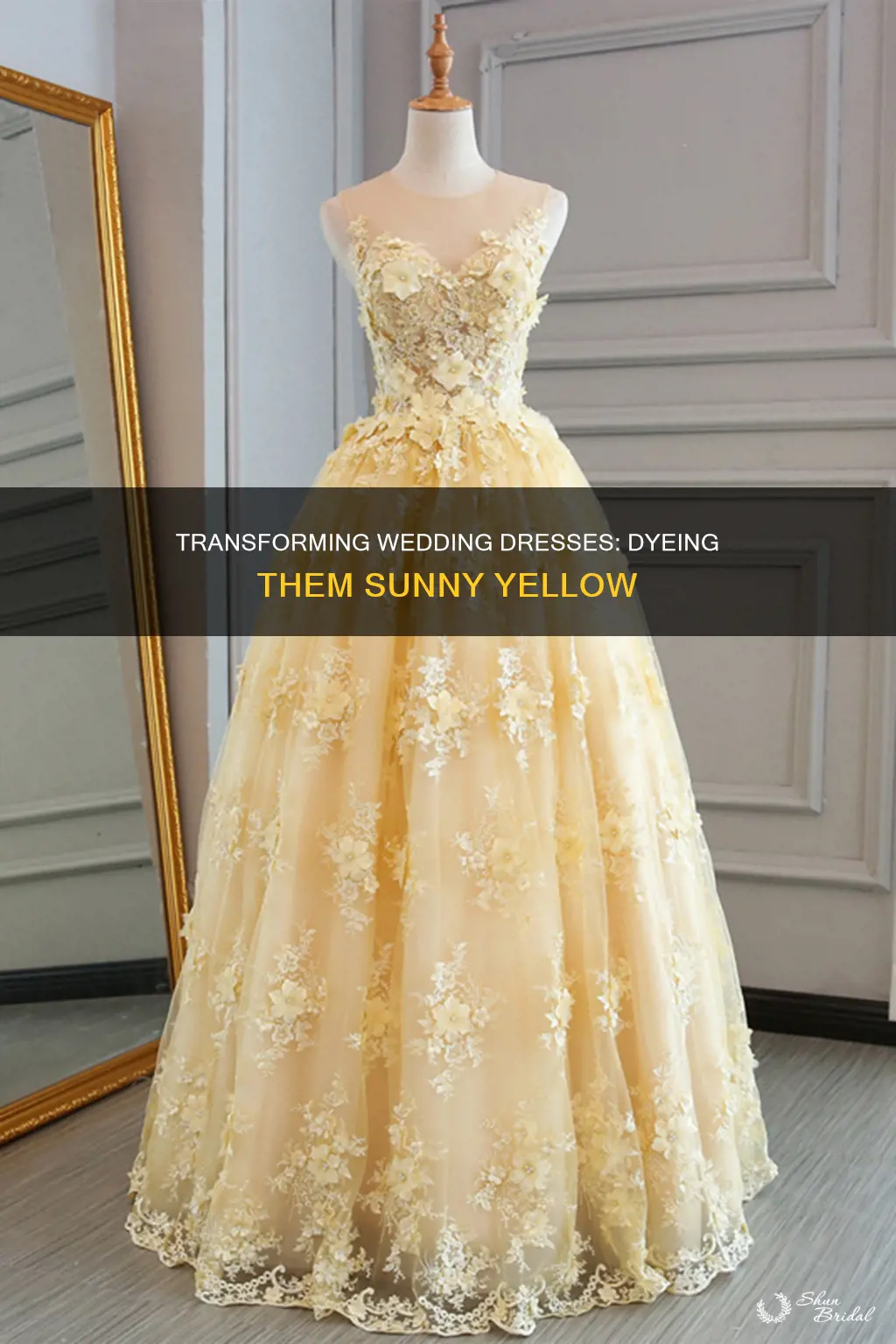 how to dye a wedding dress yellow