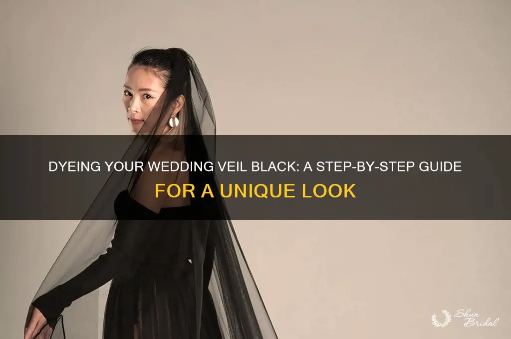 how to dye a wedding veil black