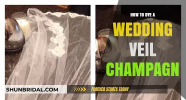 Elegant DIY: Dyeing Your Wedding Veil Champagne for a Timeless Look