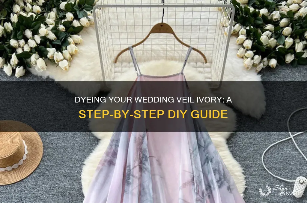 how to dye a wedding veil ivory