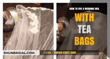 Tea-Stained Elegance: DIY Wedding Veil Dyeing with Tea Bags