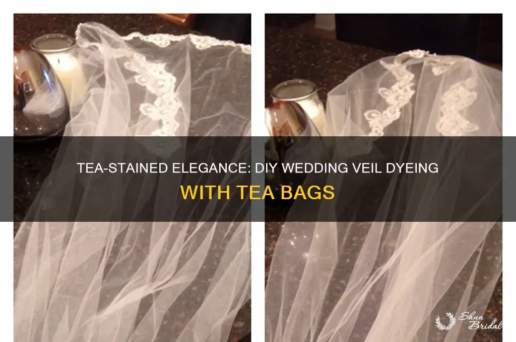 how to dye a wedding veil with tea bags