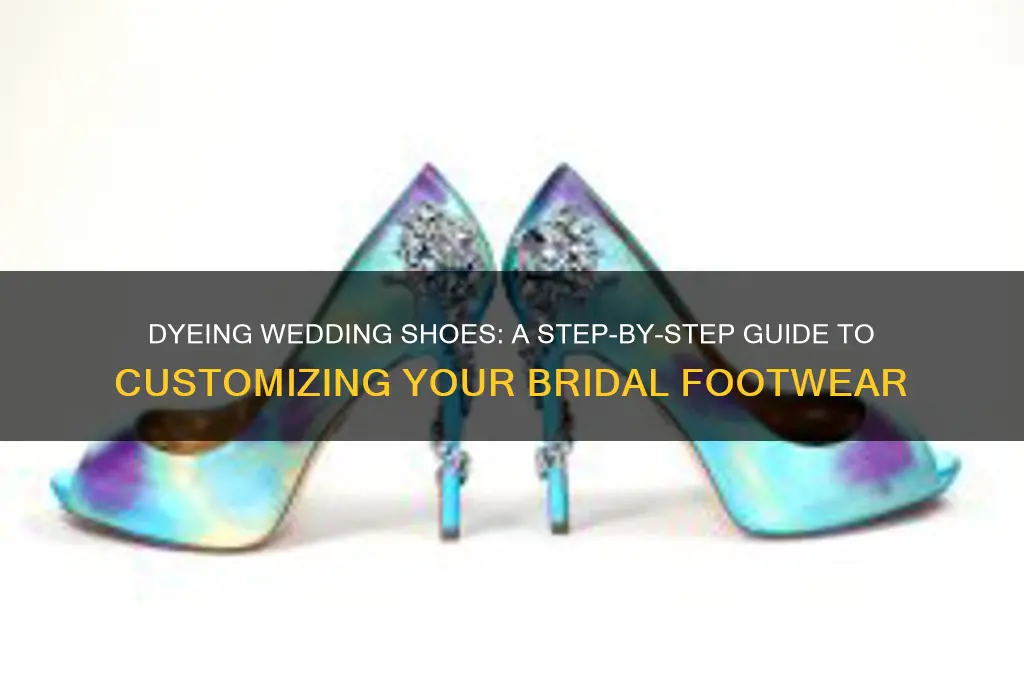 how to dye dyeable wedding shoes