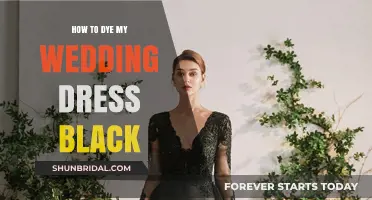 Transforming a Wedding Dress: Dye It Black