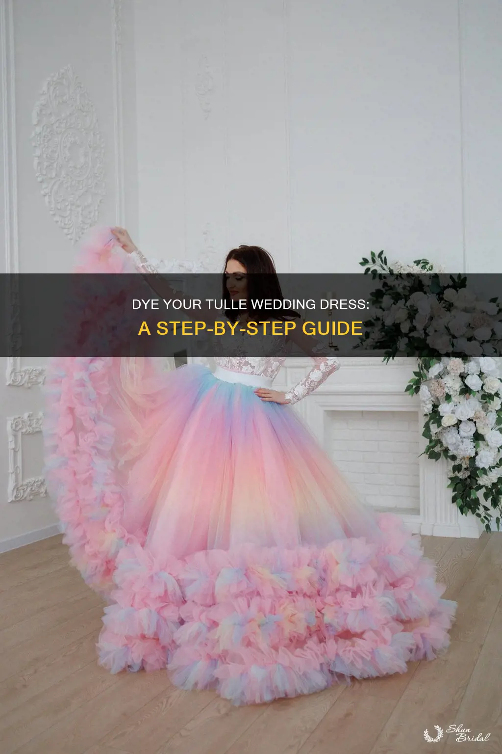 how to dye tulle wedding dress