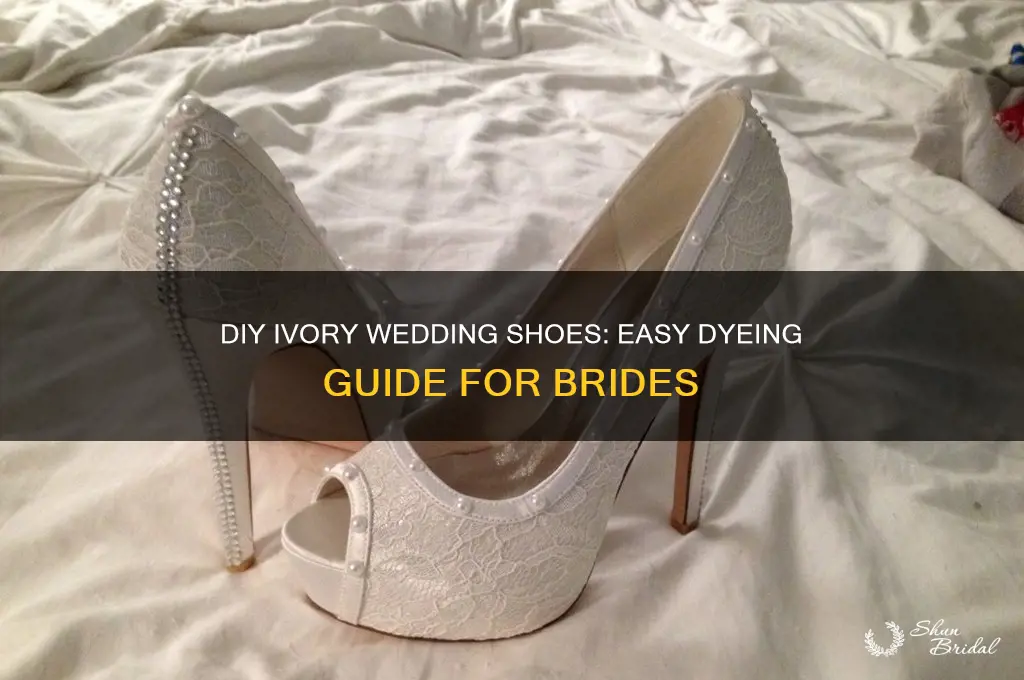 how to dye wedding shoes ivory