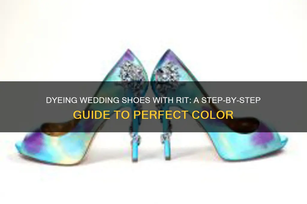 how to dye wedding shoes with rit