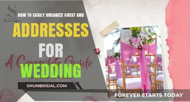 Streamlining Wedding Guest Lists and Addresses