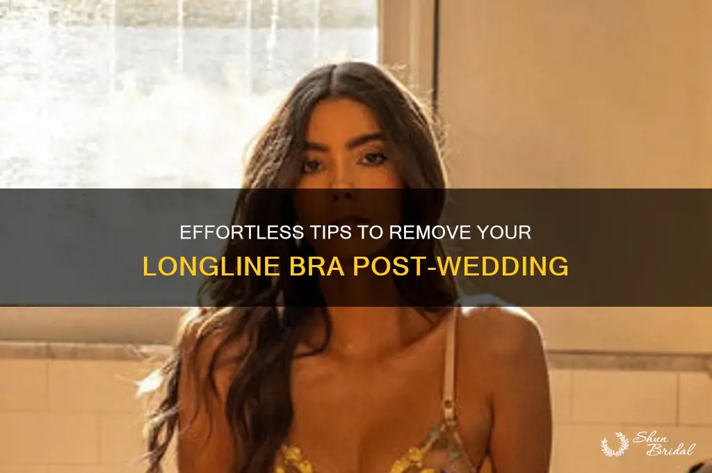how to easy take a longline bra off after wedding