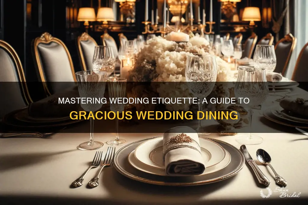how to eat at a wedding