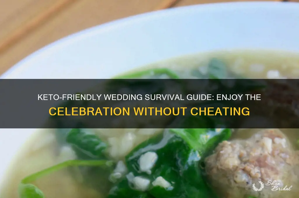 how to eat keto at a wedding