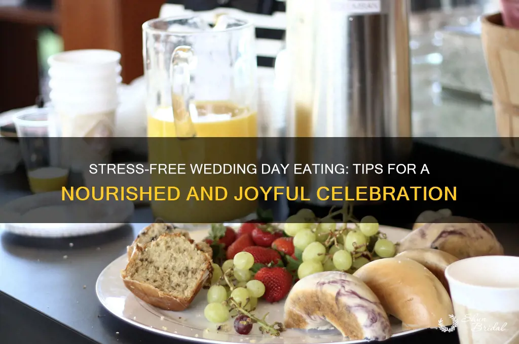 how to eat on your wedding day