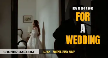 Editing the Perfect Wedding Song: A Guide