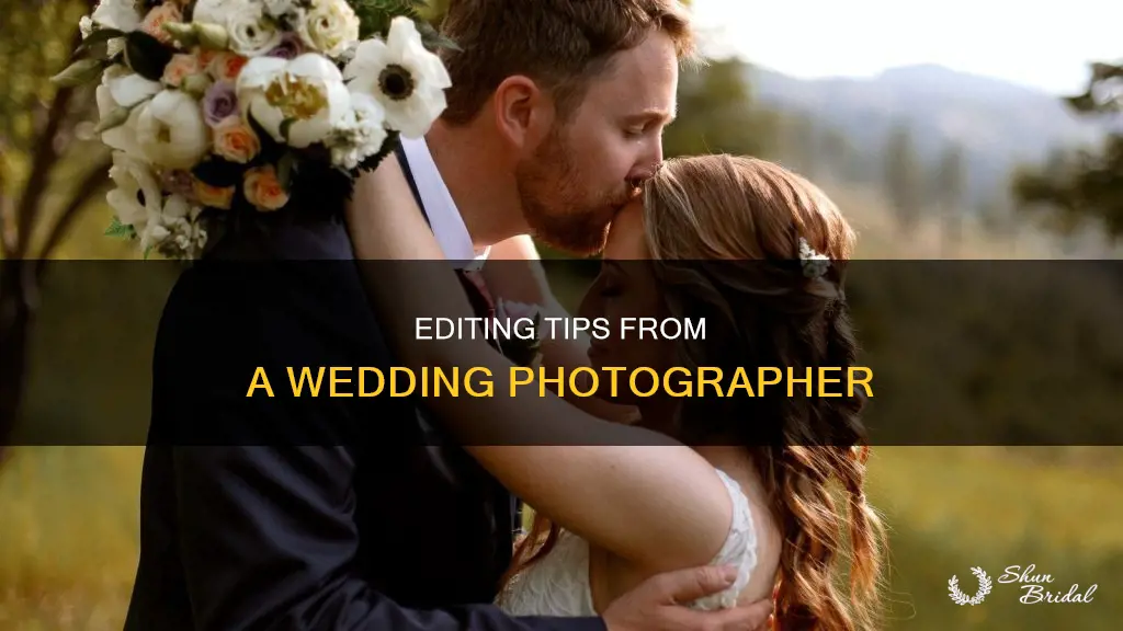 how to edit like a wedding photographer
