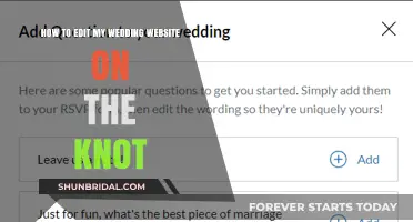 Editing Your Wedding Website on The Knot: A Step-by-Step Guide
