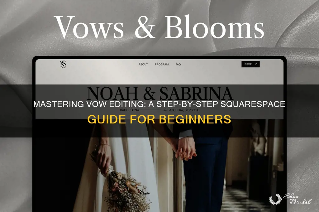 how to edit vow squarespace