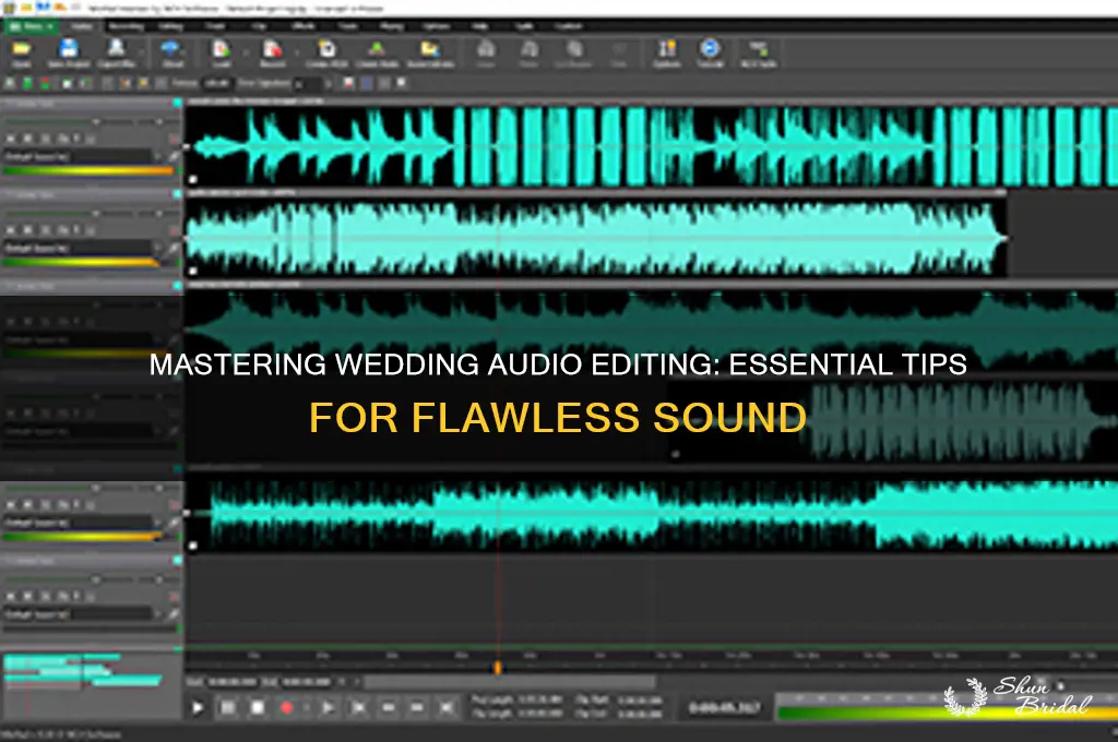 how to edit wedding audio