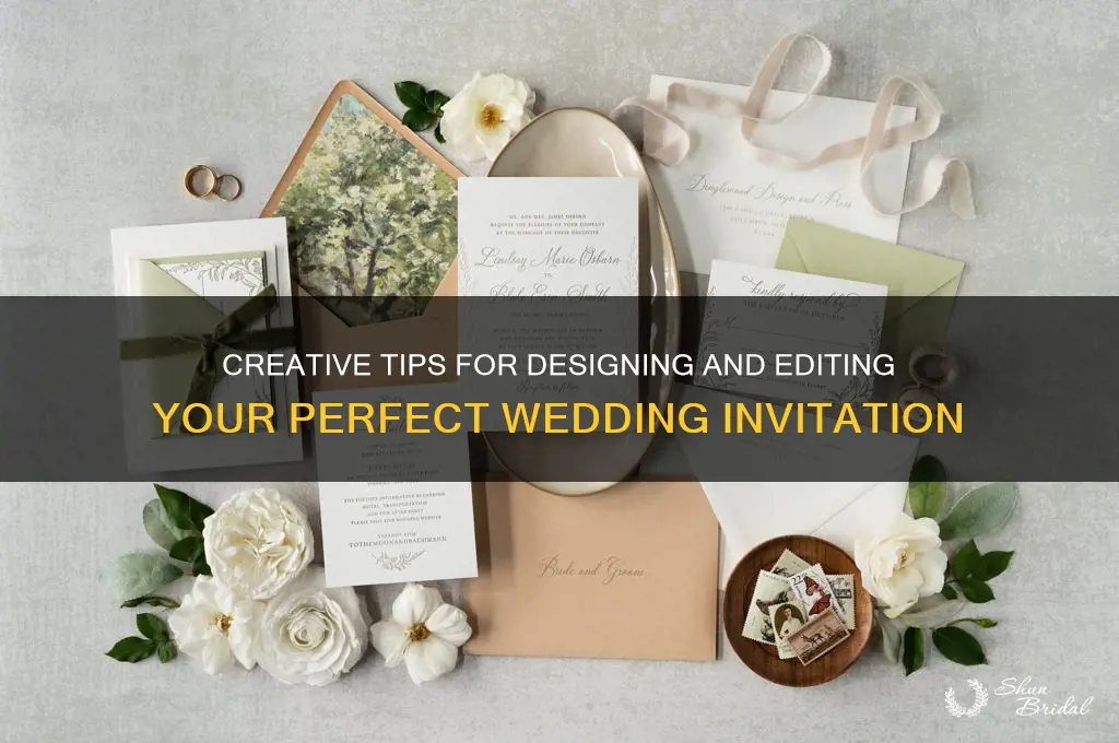 how to edit wedding card