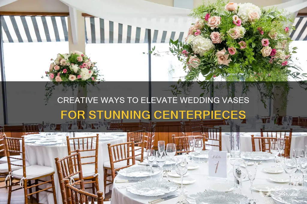 how to elevate vases for wedding centerpieces