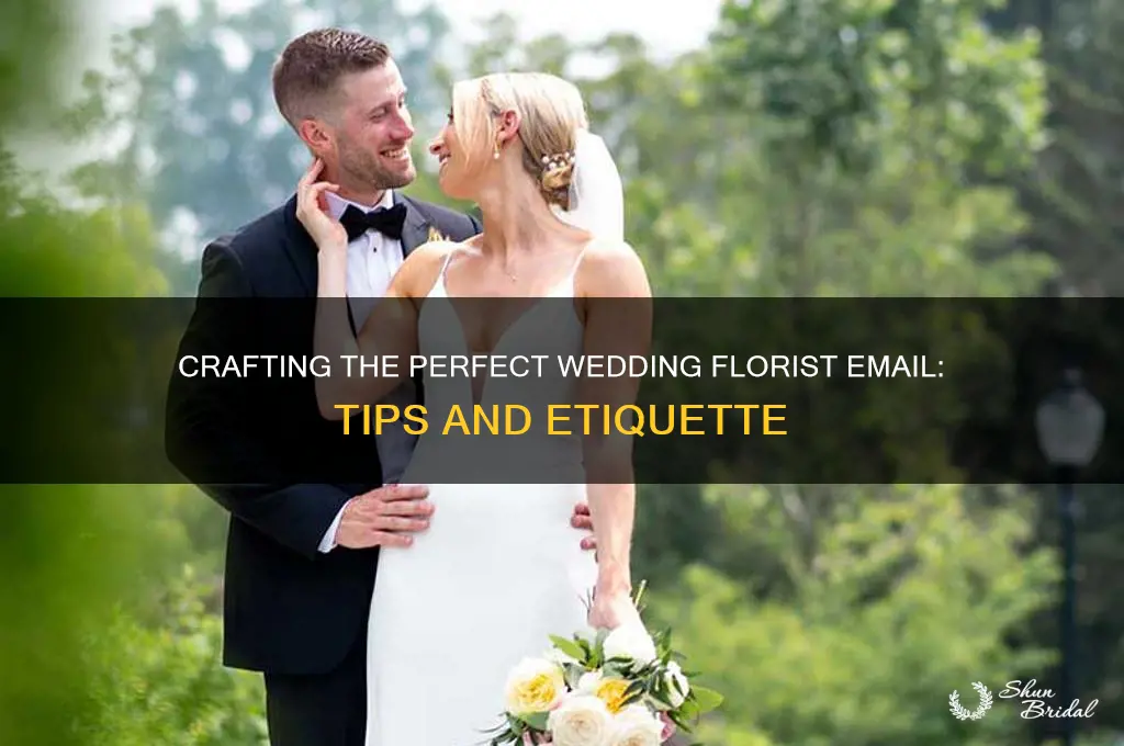 how to email a florist for wedding