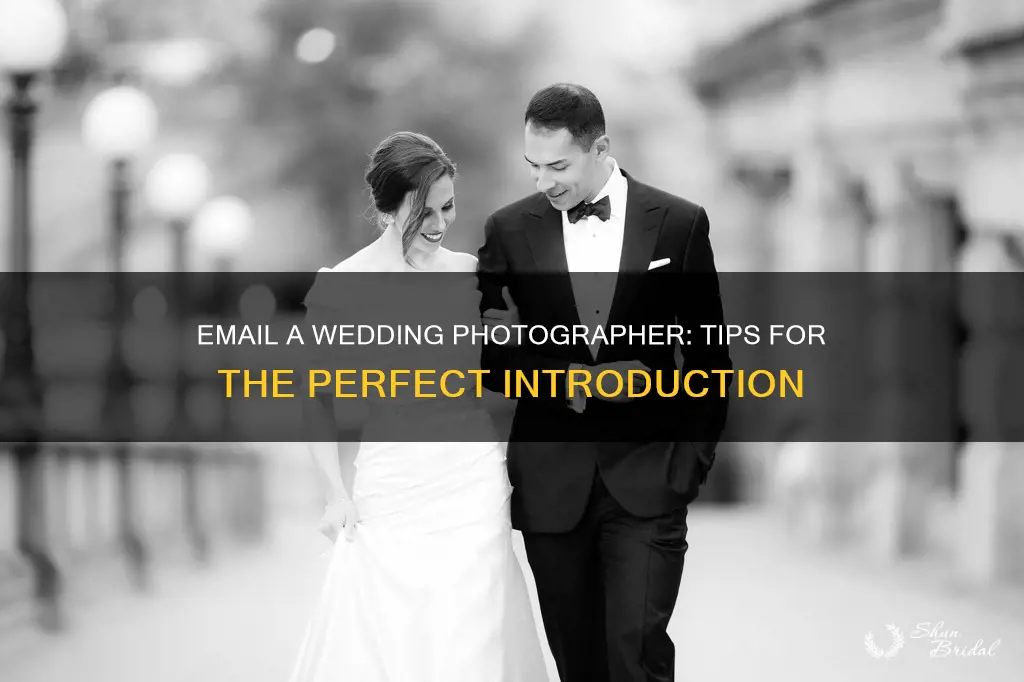 how to email a photographer for wedding
