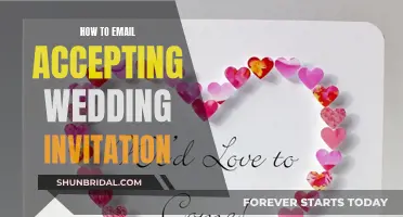 Responding to Wedding Invites: Crafting the Perfect Acceptance Email