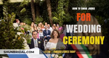 Crafting the Perfect Email to a Judge for Your Wedding Ceremony