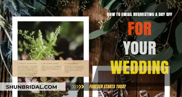 Crafting the Perfect Email to Request Wedding Day Off