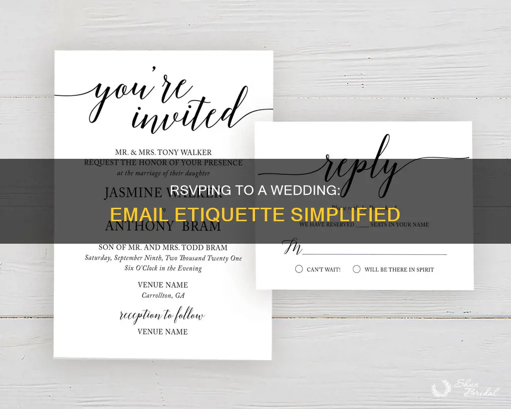 how to email rsvp a wedding invite