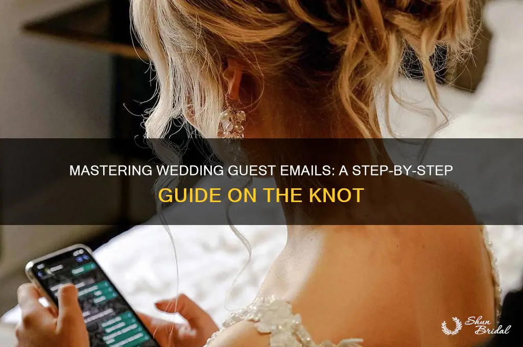 how to email wedding guests on theknot website