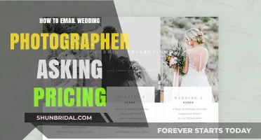 Inquire About Wedding Photography Pricing: Crafting the Perfect Email