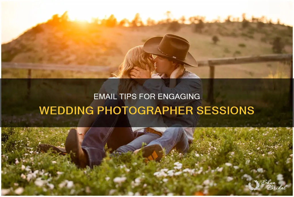 how to email wedding photographer for engagement session