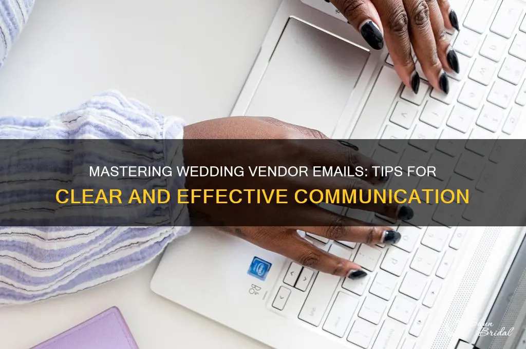 how to email wedding vendors