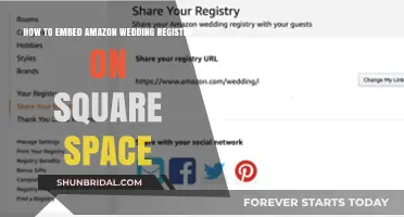 Embedding Amazon Wedding Registries: A Guide for Squarespace Users