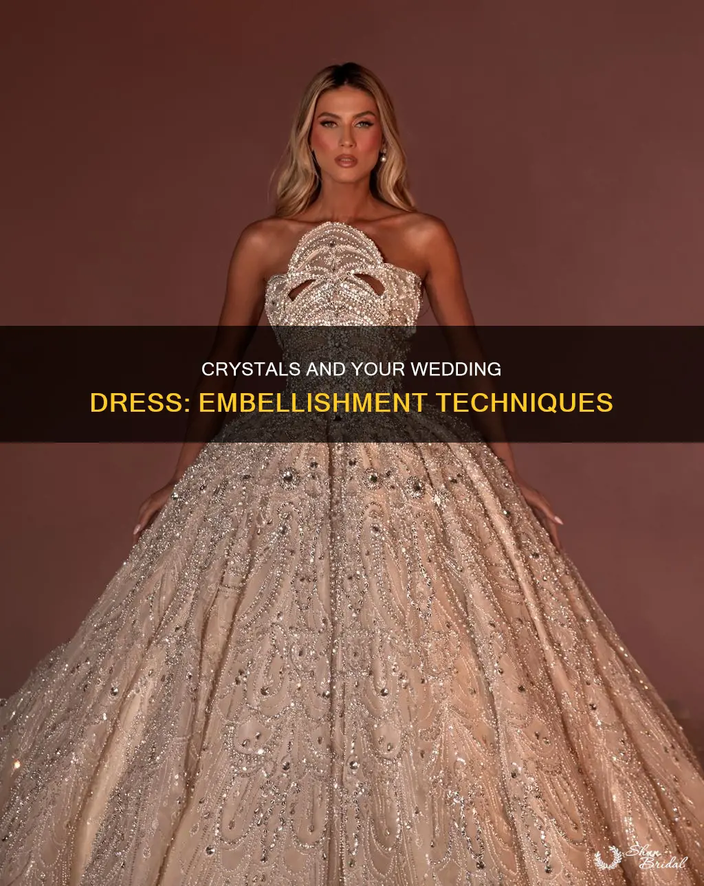 how to embellish a wedding dress with crystals