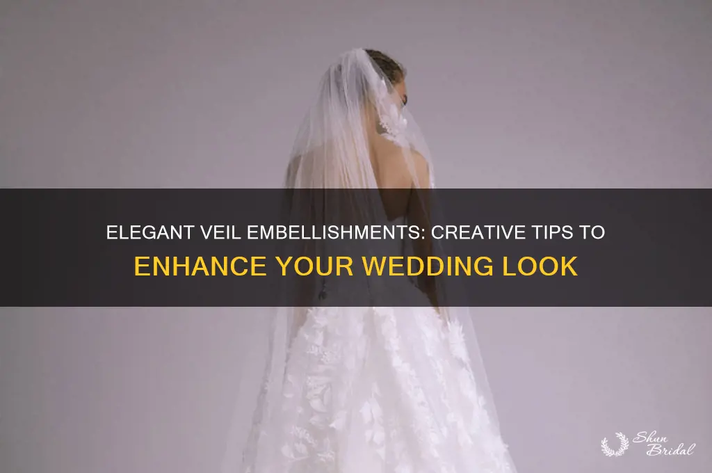 how to embellish a wedding veil