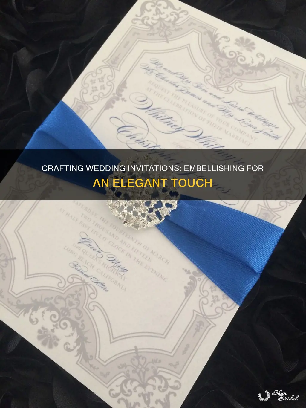 how to embellish wedding invitations