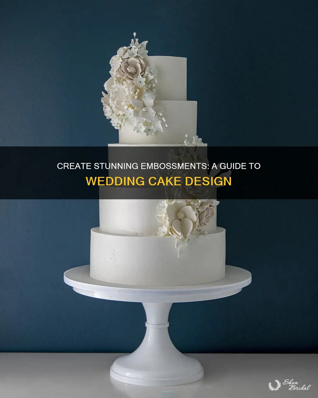 how to emboss a wedding cake