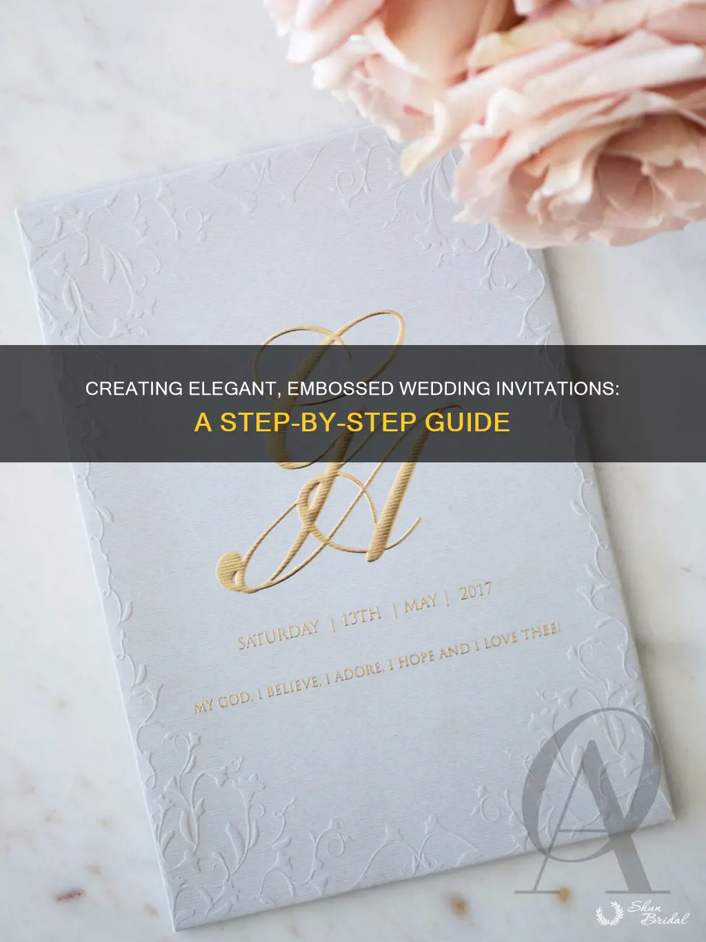 how to emboss wedding invitations