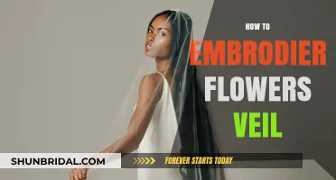 Elegant Embroidery: Stitching Beautiful Floral Designs on Your Wedding Veil