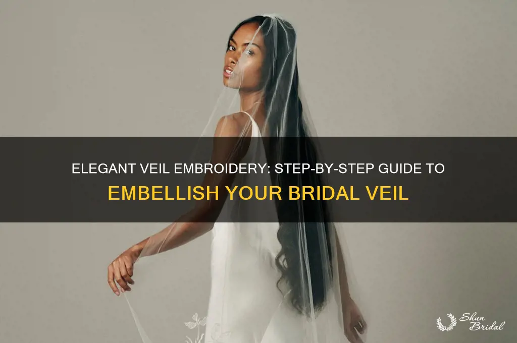 how to embroider a veil