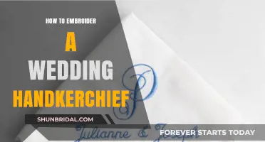 Elegant Embroidery: Crafting a Personalized Wedding Handkerchief Step-by-Step