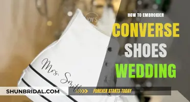Custom Embroidered Converse: DIY Wedding Shoe Guide for Brides