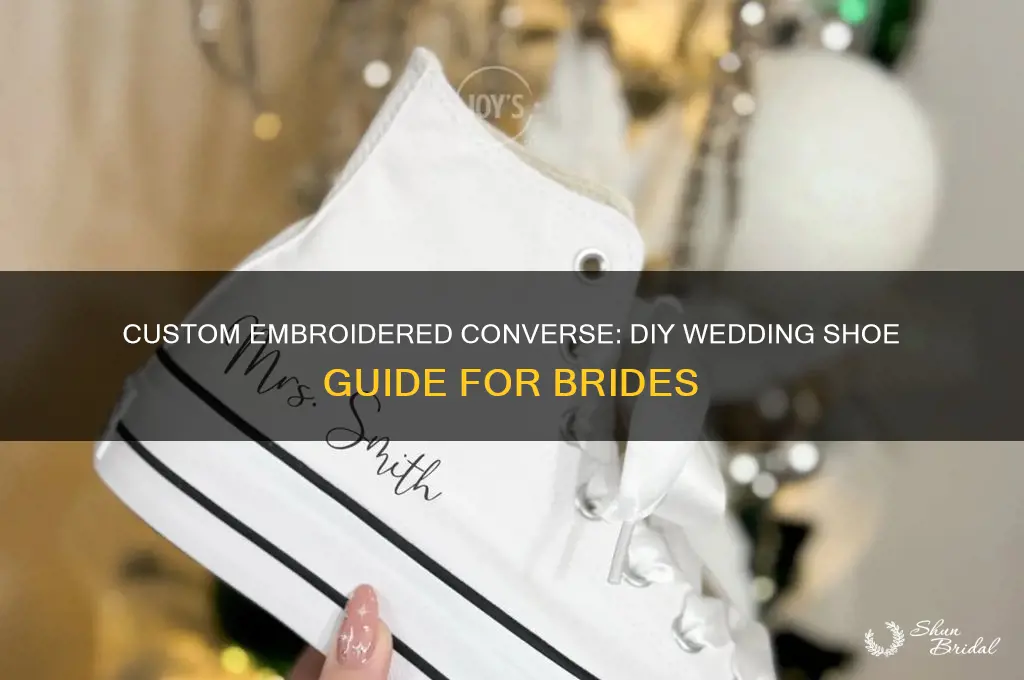 how to embroider converse shoes wedding