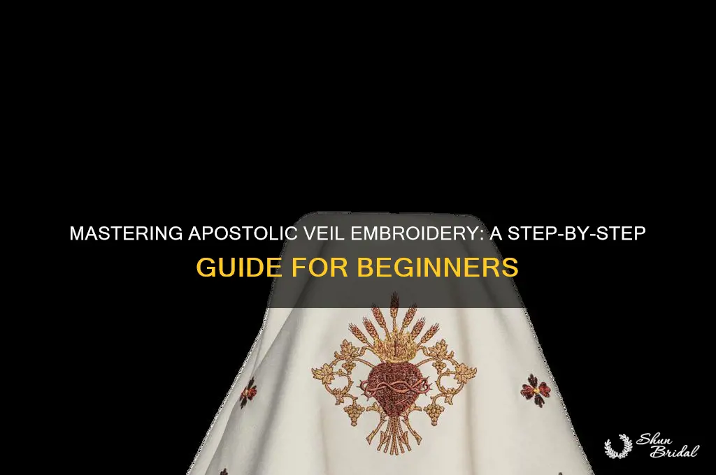 how to embroidered an apostolic veil
