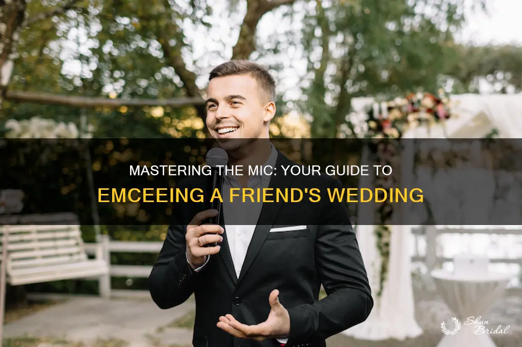how to emcee a friends wedding