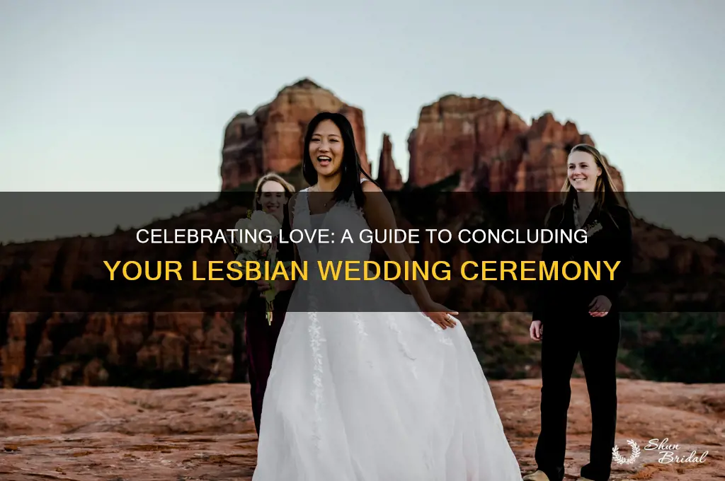 how to end a lesbian wedding ceremony