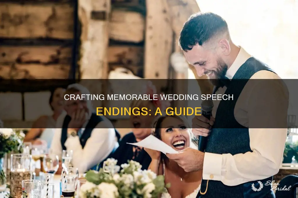 how to end a speech at a wedding